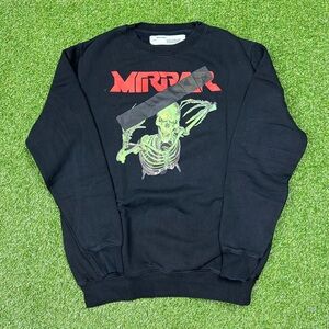 Off-White Black Skeleton Graphic Crewneck Sweater